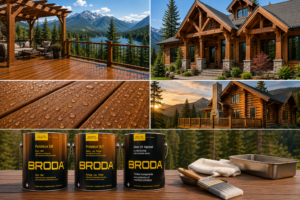 Protektor DR vs SLT BRODA 3 coat wood stain protection system CBR Products
